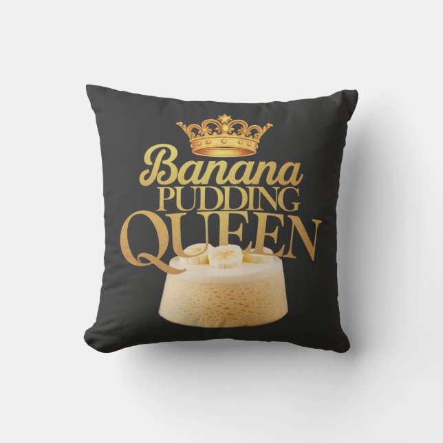 Almofada Banana Pudim Queen Ultimate design para Dessert (Frente)