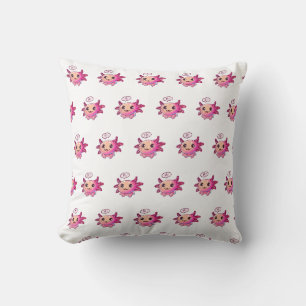 Almofada Banda desenhada Axolotl em estilo cartoon
