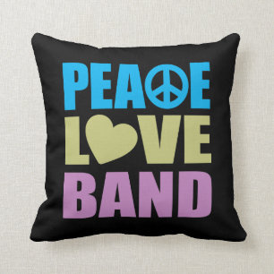 Almofada Banda do amor da paz