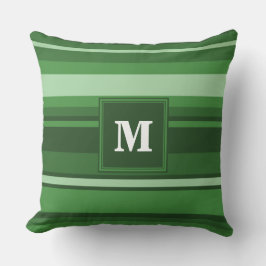 Almofada Banda verde monograma