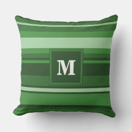 Almofada Banda verde monograma