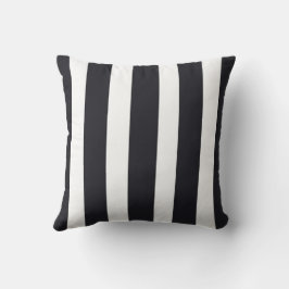 Almofada Bandas brancas e pretas do Travesseiro decorativo