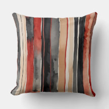 Bandas de abstrato preto, vermelhas e brancas