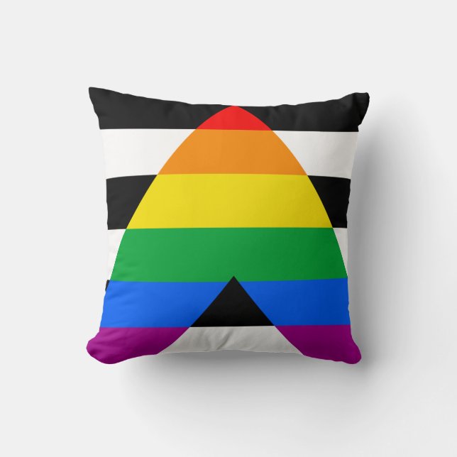 Almofada Bandeira Aliada LGBTQ+ (Frente)