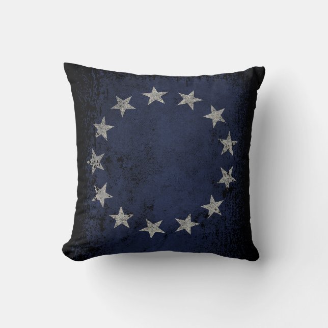 Almofada Bandeira americana 2-Sided de Betsy Ross do (Frente)
