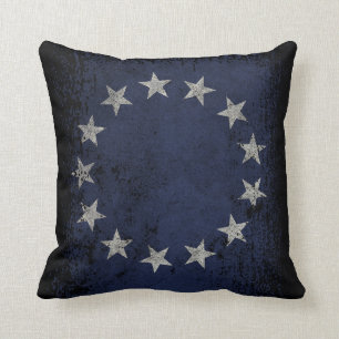 Almofada Bandeira americana 2-Sided de Betsy Ross do