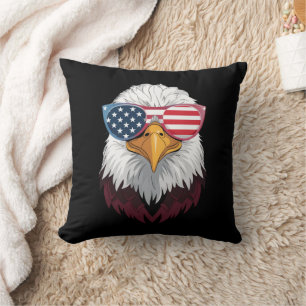 Almofada Bandeira Americana Águia Patriótica 4 De Julho