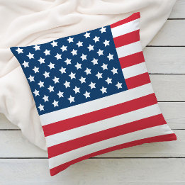 Almofada Bandeira americana Red White e Blue Patriotic