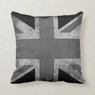 Almofada Bandeira artística do Reino Unido do Grunge do
