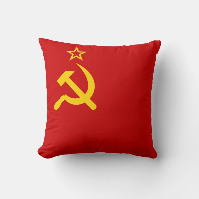 Almofada Bandeira comunista URSS de Rússia (Frente)