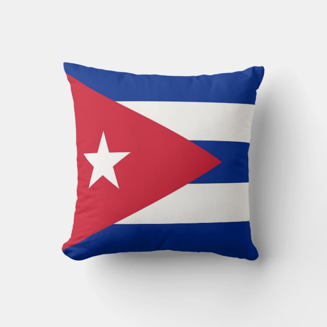 Almofada Bandeira Cubanesa no Travesseiro MoJo Americano (Frente)