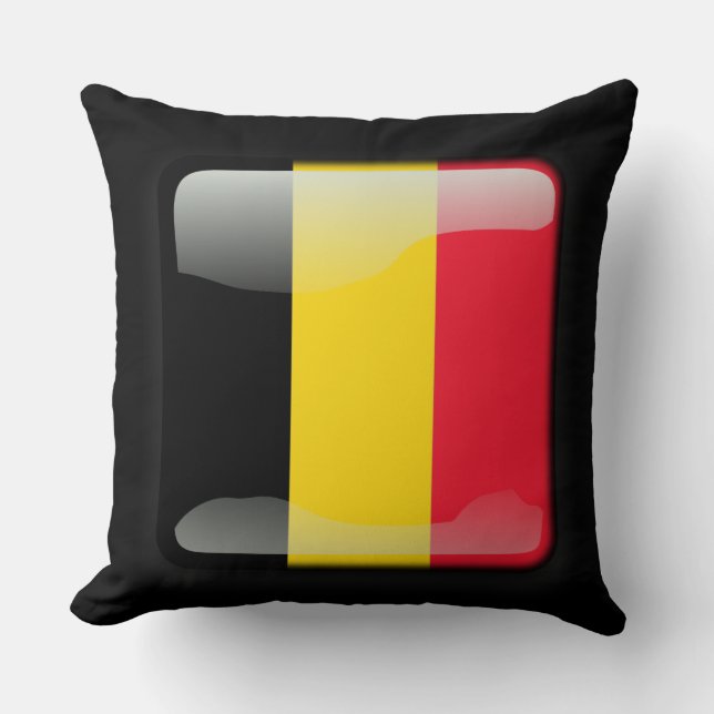 Almofada Bandeira da Bélgica (Frente)