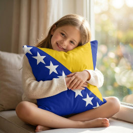 Almofada Bandeira da Bósnia e Herzegovina Estampa Total