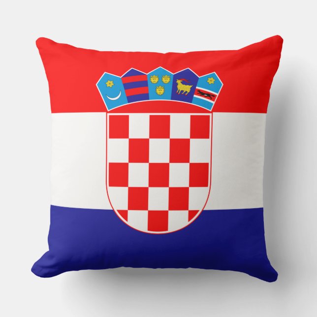 Almofada Bandeira da Croácia (Frente)