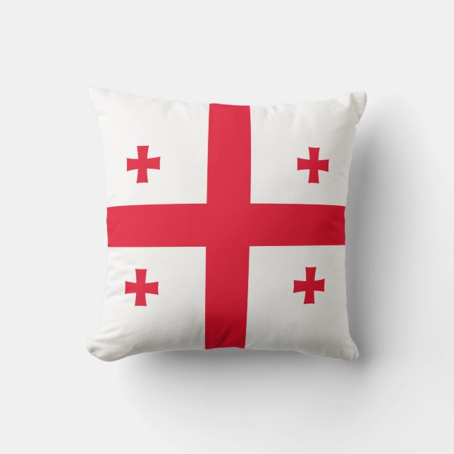 Almofada Bandeira da Geórgia (Frente)