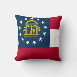 Almofada Bandeira da Geórgia (Estado dos EUA)
