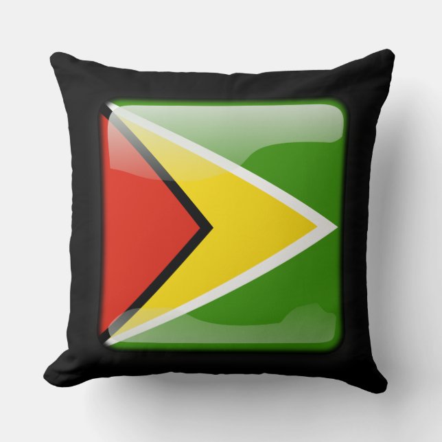 Almofada Bandeira da Guiana (Frente)