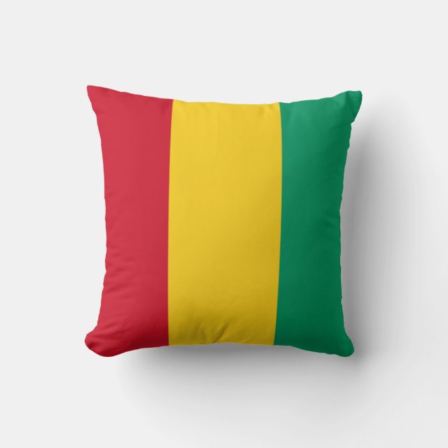 Almofada Bandeira da Guiné (país africano) (Frente)
