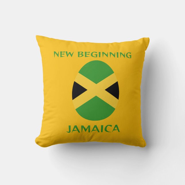 Almofada bandeira da Jamaica (Frente)