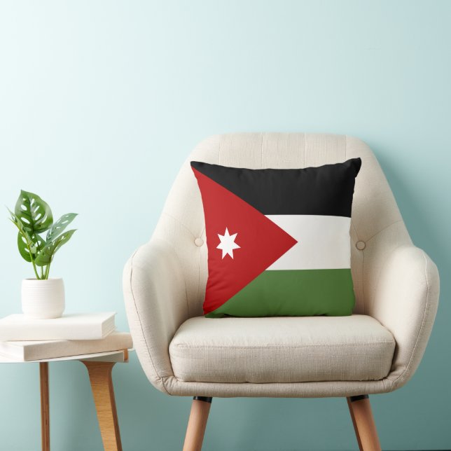 Almofada Bandeira da Jordânia (Cadeira)