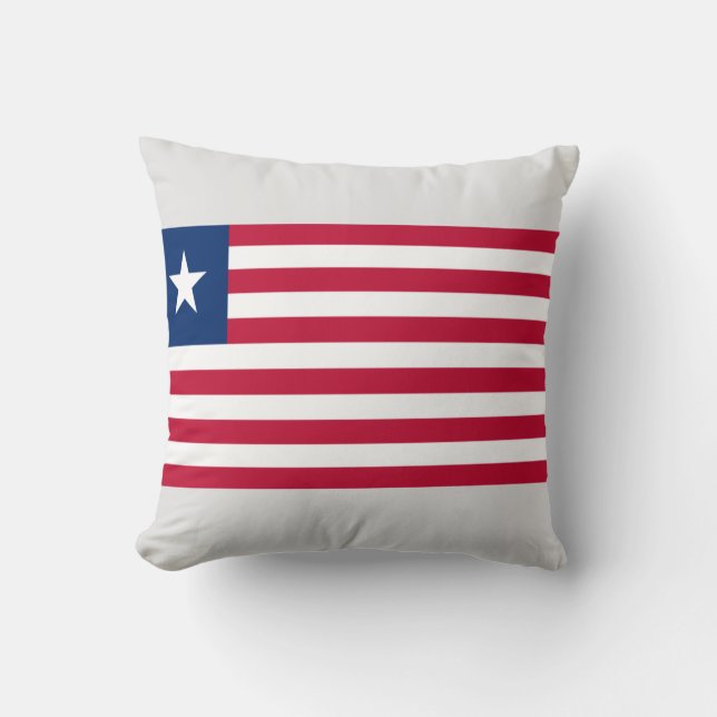 Almofada Bandeira da Libéria (Libéria) (Frente)
