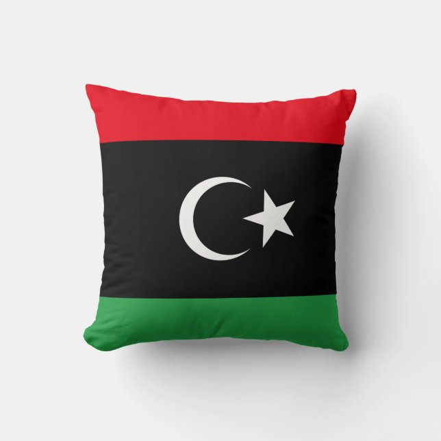 Almofada Bandeira da Líbia (Frente)