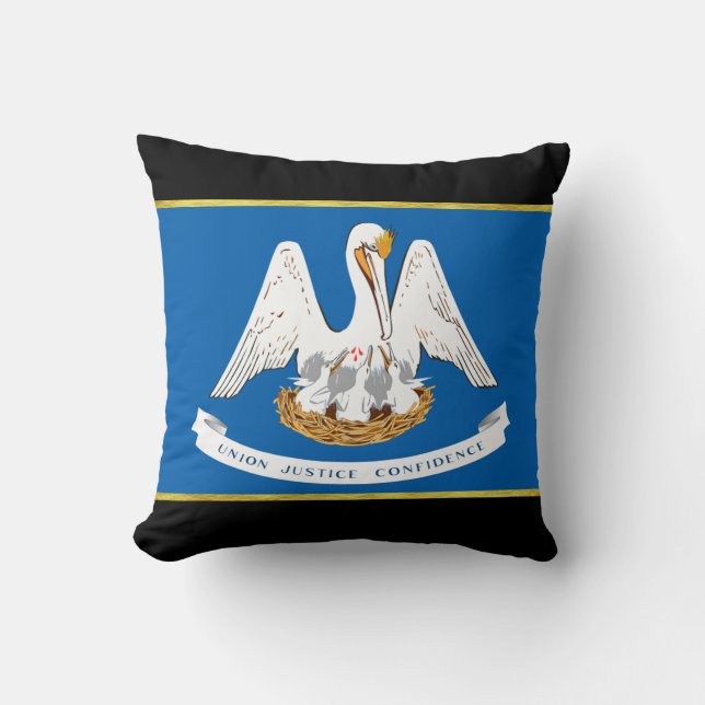 Almofada bandeira da Louisiana (Frente)