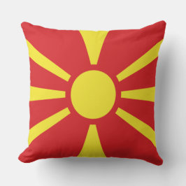 Almofada Bandeira da Macedônia do Norte
