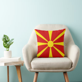 Almofada Bandeira da Macedônia do Norte