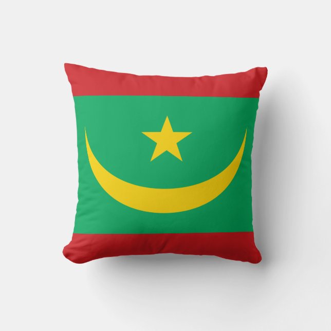 Almofada Bandeira da Mauritânia (Frente)