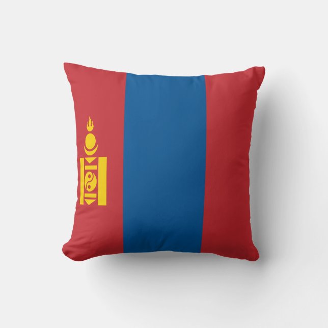 Almofada Bandeira da Mongólia (Frente)