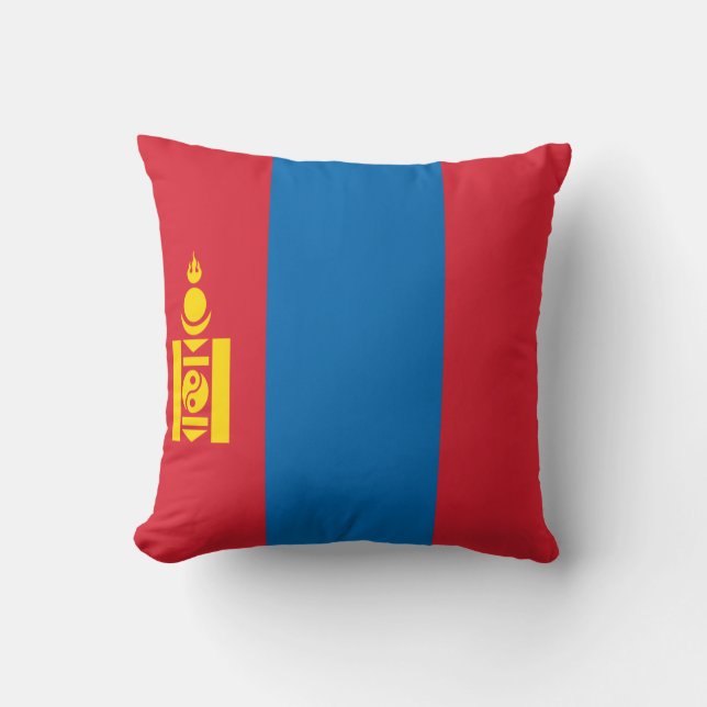 Almofada Bandeira da Mongólia (Frente)