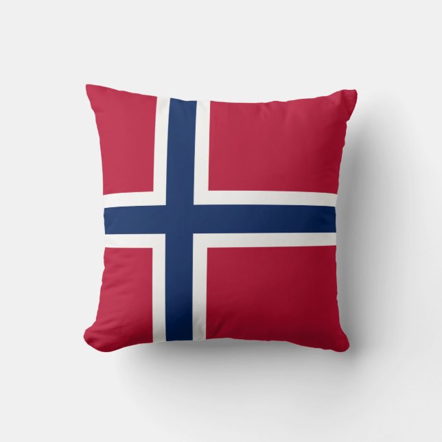 Almofada Bandeira da Noruega (Frente)