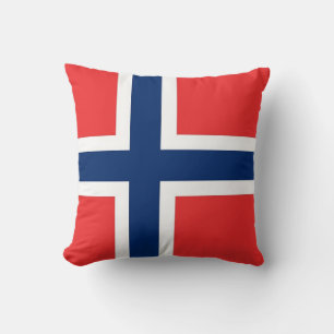 Almofada Bandeira da Noruega no Travesseiro americano MoJo