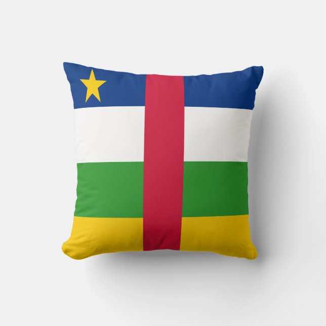 Almofada Bandeira da República Centro-Africana (Frente)