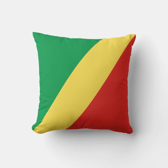 Almofada Bandeira da República do Congo (Frente)