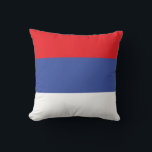 Almofada Bandeira da República Sérvia<br><div class="desc">Bandeira patriótica da República Sérvia</div>