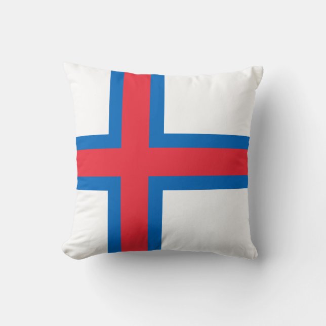 Almofada Bandeira das Ilhas Faroé (Frente)