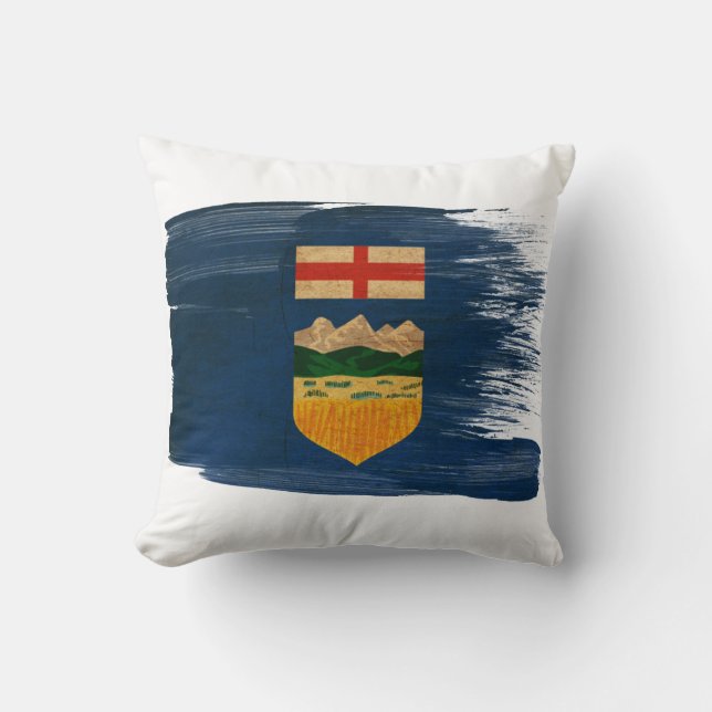 Almofada Bandeira de Alberta (Frente)