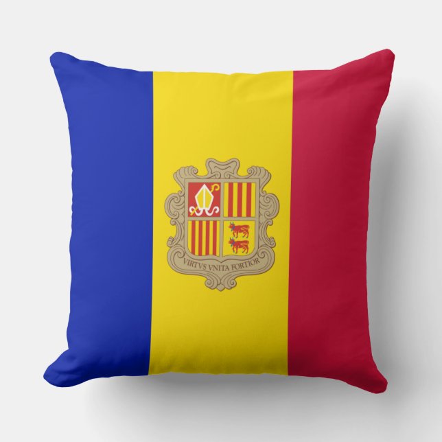 Almofada Bandeira de Andorra (Frente)