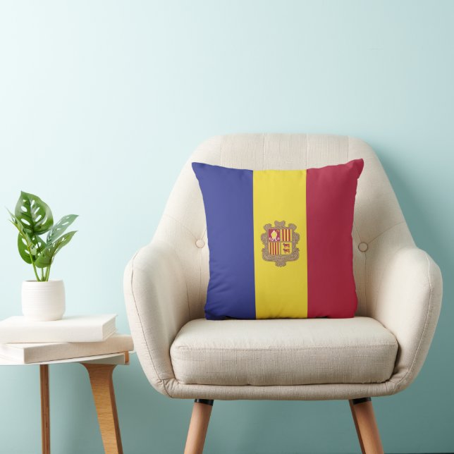 Almofada Bandeira de Andorra (Cadeira)