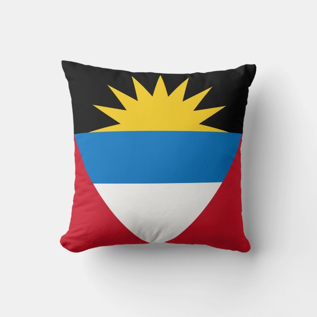 Almofada Bandeira de Antígua e Barbuda Patriótica (Frente)