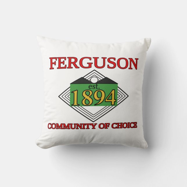 Almofada Bandeira de Ferguson, Missouri (Frente)