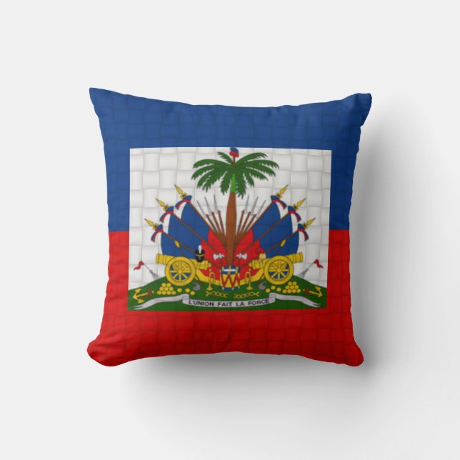 Almofada Bandeira de Haiti (Frente)