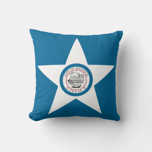 Almofada Bandeira de Houston, Travesseiro decorativo do Tex
