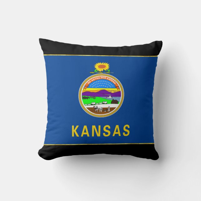 Almofada Bandeira de Kansas (Frente)