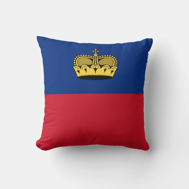 Almofada Bandeira de Liechtenstein (Frente)