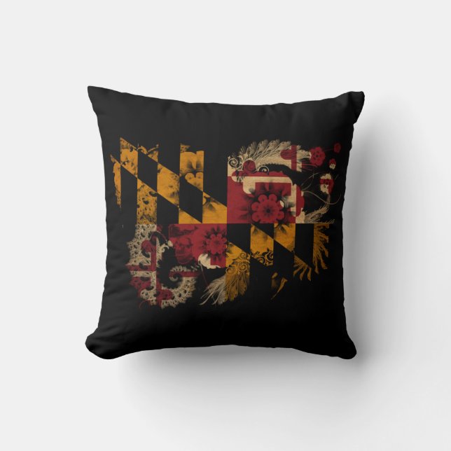 Almofada Bandeira de Maryland (Frente)