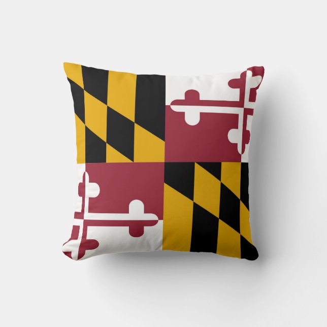 Almofada Bandeira de Maryland (Frente)