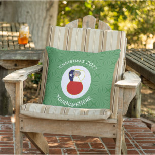 Almofada Bandeira de Natal Personalizada Chile Vovó Anjo 